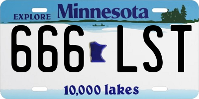 MN license plate 666LST