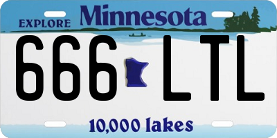 MN license plate 666LTL