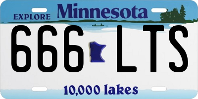 MN license plate 666LTS