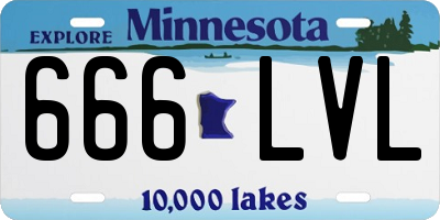 MN license plate 666LVL