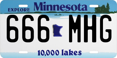 MN license plate 666MHG