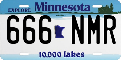 MN license plate 666NMR