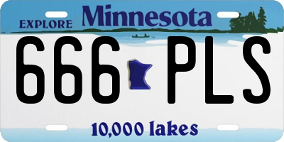 MN license plate 666PLS