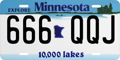 MN license plate 666QQJ