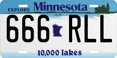 MN license plate 666RLL