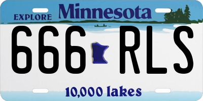 MN license plate 666RLS