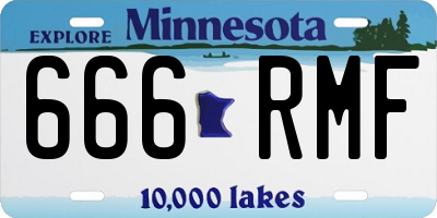 MN license plate 666RMF