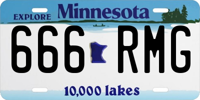 MN license plate 666RMG