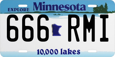 MN license plate 666RMI