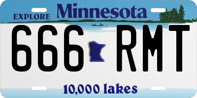 MN license plate 666RMT