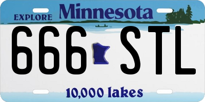 MN license plate 666STL
