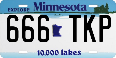 MN license plate 666TKP