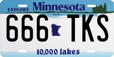 MN license plate 666TKS