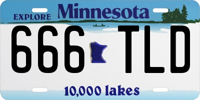 MN license plate 666TLD