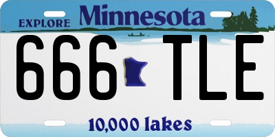 MN license plate 666TLE