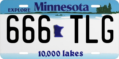 MN license plate 666TLG