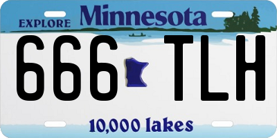 MN license plate 666TLH