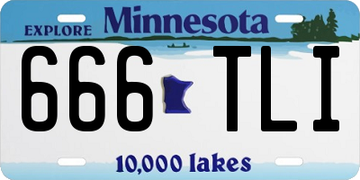 MN license plate 666TLI