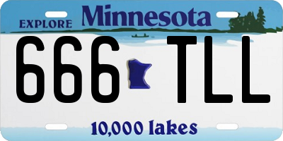 MN license plate 666TLL