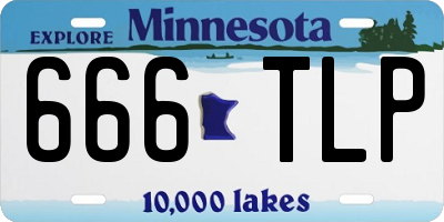 MN license plate 666TLP