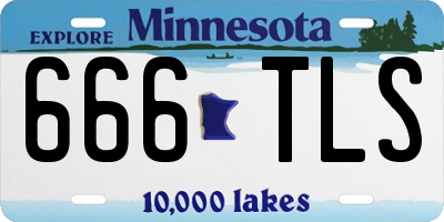 MN license plate 666TLS