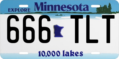 MN license plate 666TLT