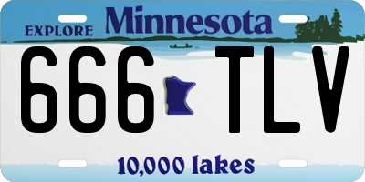 MN license plate 666TLV