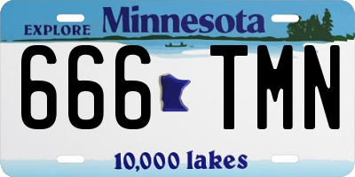 MN license plate 666TMN