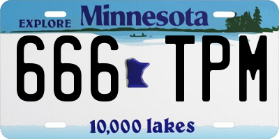MN license plate 666TPM