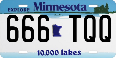 MN license plate 666TQQ