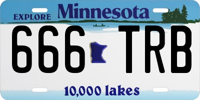 MN license plate 666TRB
