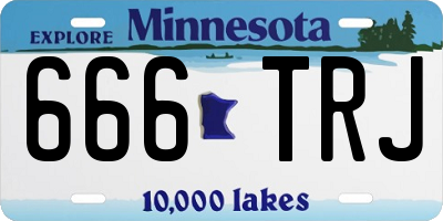MN license plate 666TRJ