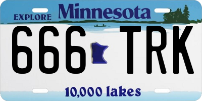 MN license plate 666TRK