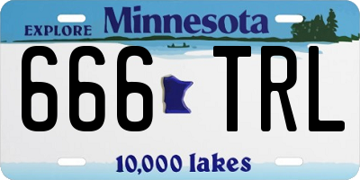 MN license plate 666TRL