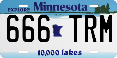MN license plate 666TRM