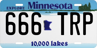 MN license plate 666TRP