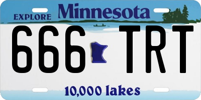 MN license plate 666TRT