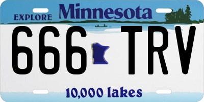 MN license plate 666TRV