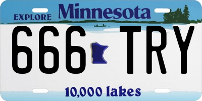 MN license plate 666TRY