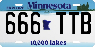 MN license plate 666TTB