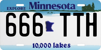 MN license plate 666TTH