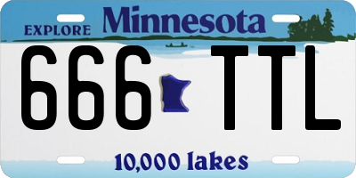 MN license plate 666TTL
