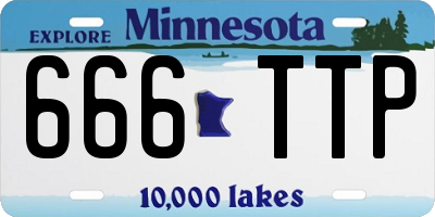 MN license plate 666TTP