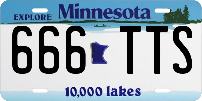 MN license plate 666TTS