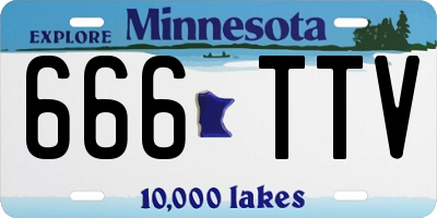 MN license plate 666TTV