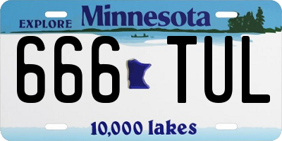 MN license plate 666TUL