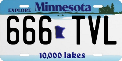 MN license plate 666TVL