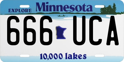 MN license plate 666UCA