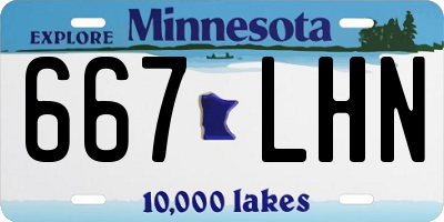 MN license plate 667LHN