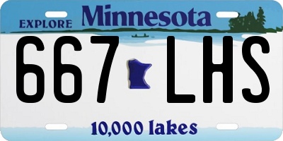 MN license plate 667LHS